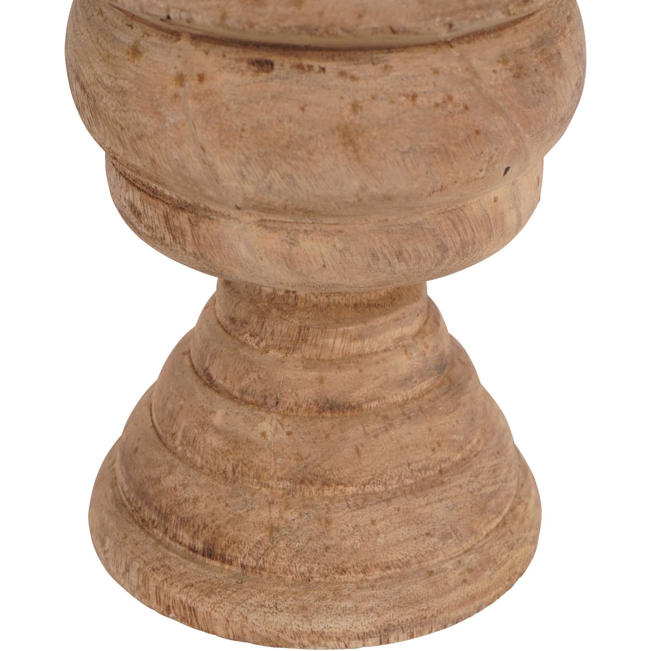 Hand Carved Mango Wood Finial Sculpture Small